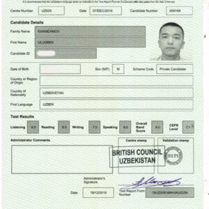 IELTS Certificate