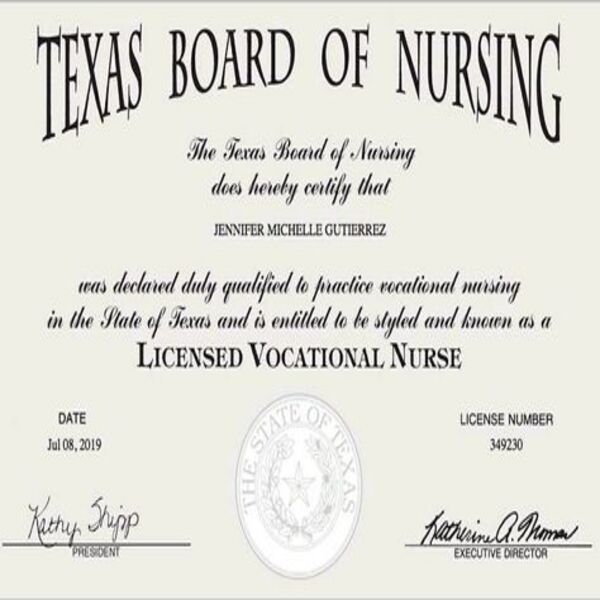 Nclex Certificate