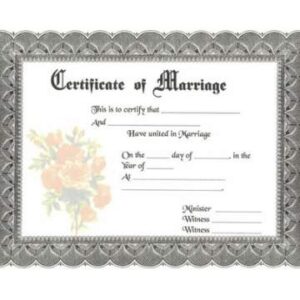 Marriage Certificate